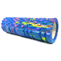 Масажний ролер EasyFit Grid Roller Multi 30 см синій (EF-20161-BL)