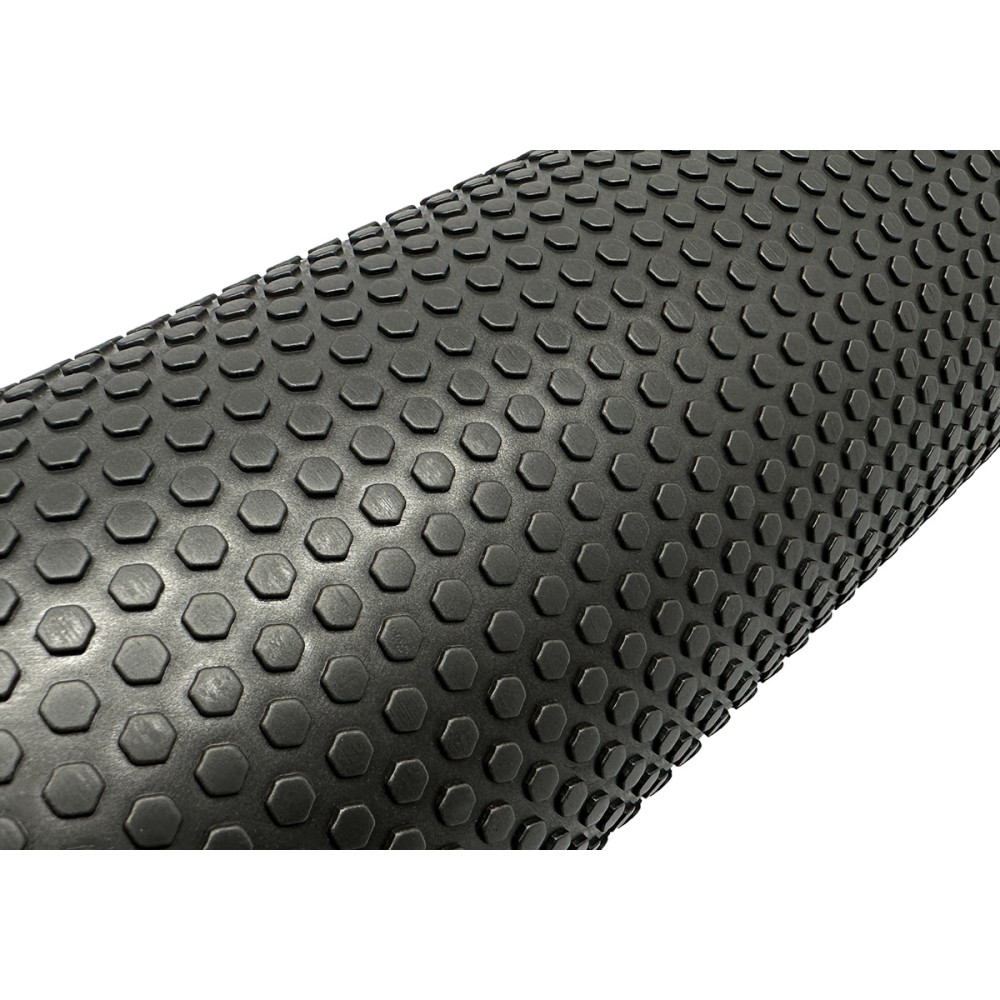Масажний ролик EasyFit Foam Roller 45 см Чорний (EF-2030-BK)