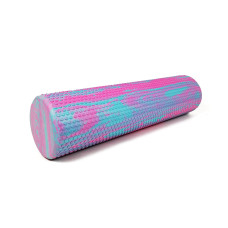 Массажный ролик EasyFit Foam Roller 60 см Мятный-розовый (EF-2033-P)