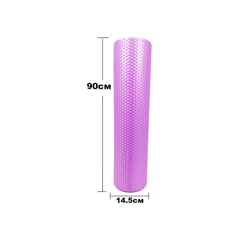 Масажний ролик EasyFit Foam Roller 90 см Фіолетовий (EF-2034-V)
