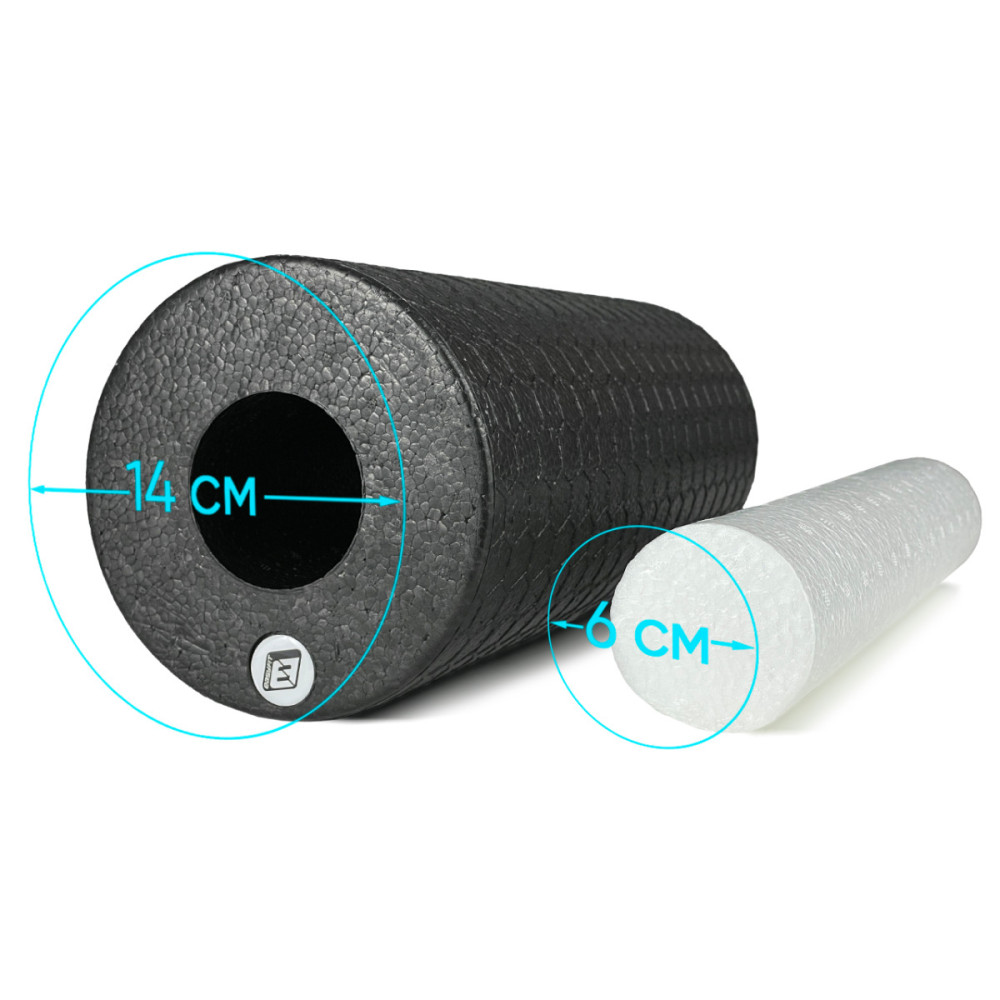 Масажний ролик EasyFit LightWeight 33х14 см з масажером для стоп 33х6 см (EF-2035-1)
