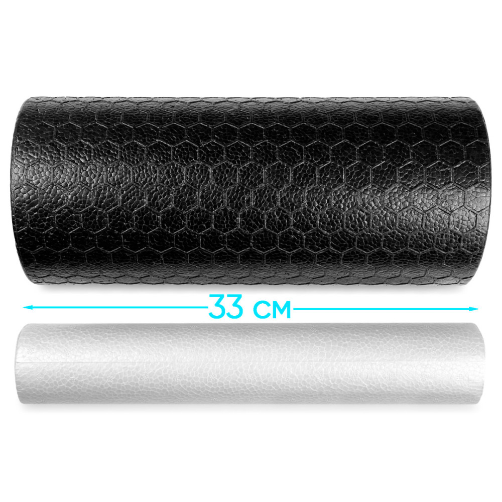 Масажний ролик EasyFit LightWeight 33х14 см з масажером для стоп 33х6 см (EF-2035-1)