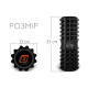 Масажний ролик EasyFit Solid Roller v.1.2s 33х13 см чорний (EF-2052-BK)