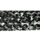 Масажний ролик EasyFit Plexus 45 см Чорно-білий (EF-3341-3-BW)