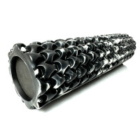 Масажний ролик EasyFit Plexus 45 см Чорно-білий (EF-3341-3-BW)