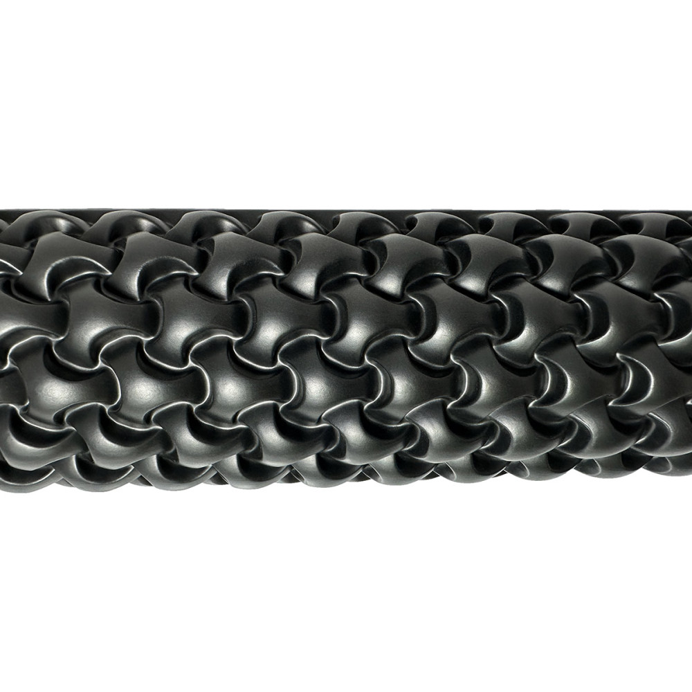 Масажний ролик EasyFit Plexus 45 см Чорний (EF-3341-3-Bk)