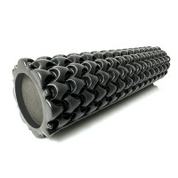 Масажний ролик EasyFit Plexus 45 см Чорний (EF-3341-3-Bk)