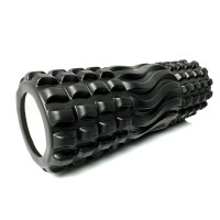 Масажний ролик EasyFit Wavyspines 33 см Чорний (EF-3701-Bk)