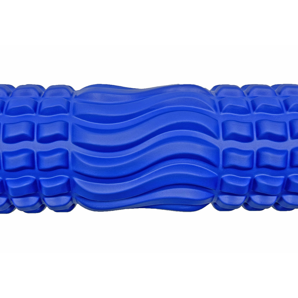 Масажний ролик EasyFit Wavyspines 33 см Синій (EF-3701-Bl)