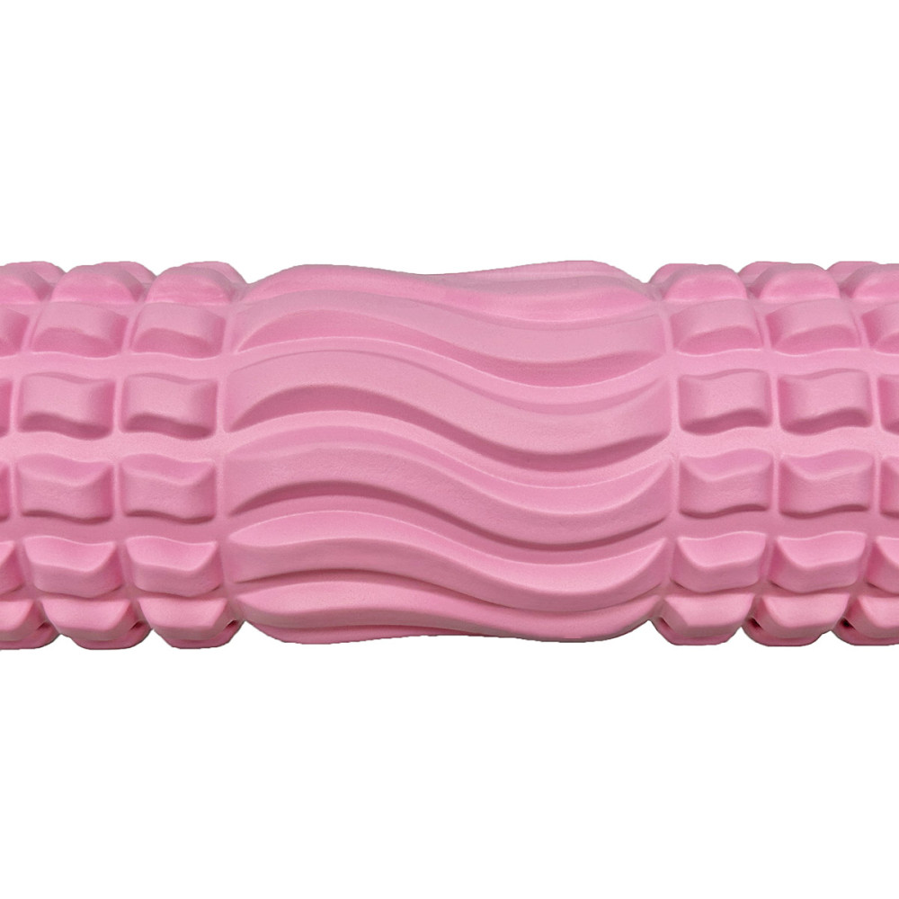 Масажний ролик EasyFit Wavyspines 33 см Рожевий (EF-3701-P)