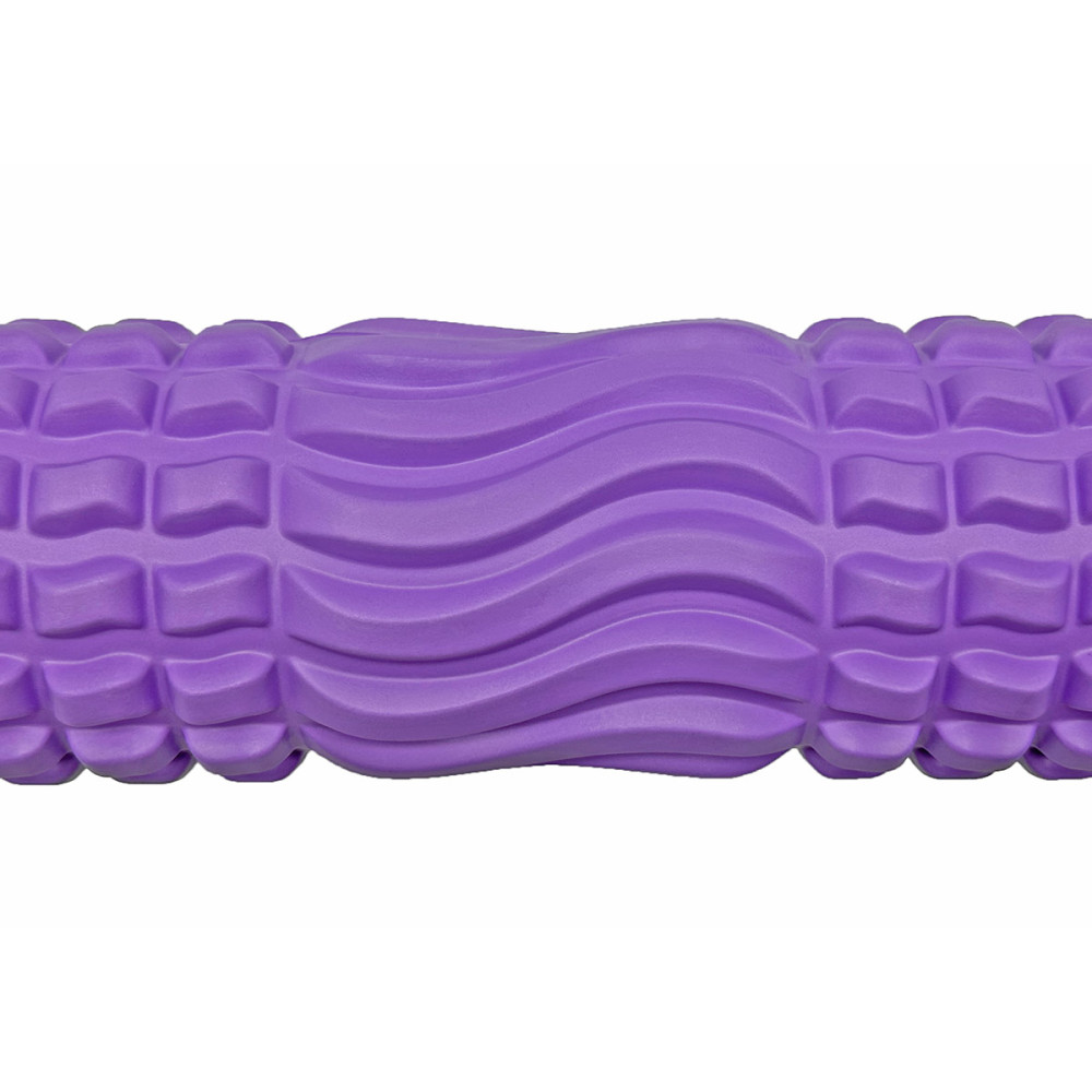 Масажний ролик EasyFit Wavyspines 33 см Фіолетовий (EF-3701-V)