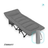 Розкладачка туристична EasyFit CozyCamp + чохол (EF-2850-GY)