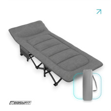 Раскладушка туристическая EasyFit CozyCamp + чехол (EF-2850-GY)