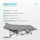Раскладушка туристическая EasyFit CozyCamp + чехол (EF-2850-GY)
