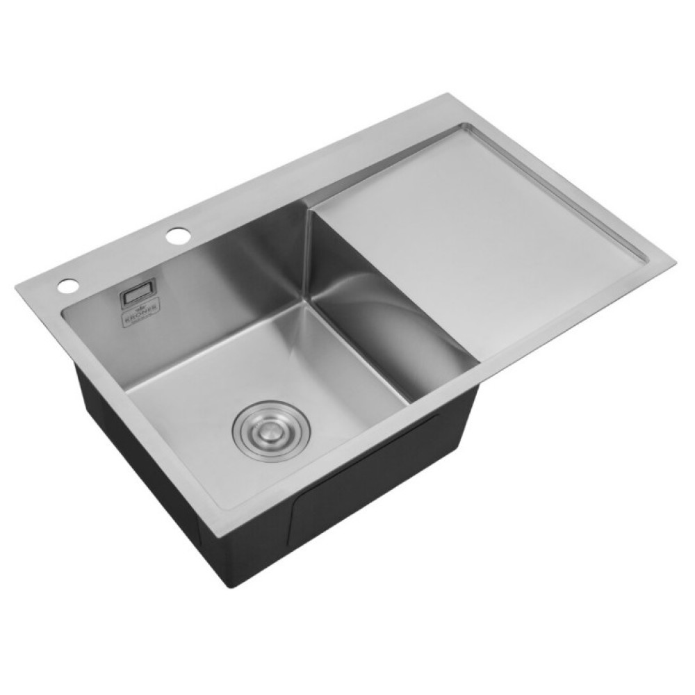 Кухонная мойка Kroner KRP Gebürstet - 7849LHM (3,0/1,0 мм) CV025275
