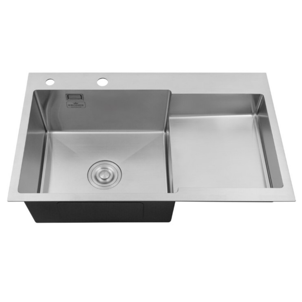 Кухонна мийка Kroner KRP Gebürstet - 7848LHM (3,0/1,0 мм) CV030021