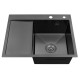 Кухонная мойка Kroner KRP Schwarze - 6350RHM PVD (3.0/1.0 мм) (CV031323)