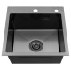 Кухонна мийка Kroner KRP Schwarze - 4545HM PVD (3.0/1.0 мм) (CV033856)