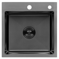 Кухонна мийка Kroner KRP Schwarze - 4545HM PVD (3.0/1.0 мм) (CV033856)