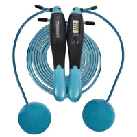 Скакалка для боксу EasyFit TwinRope 2,8 м чорний-зелений (EF-1909-GN)