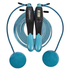Скакалка для бокса EasyFit TwinRope 2,8 м черно-зеленый (EF-1909-GN)