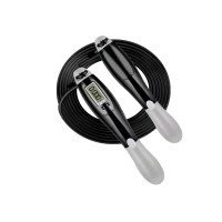 Скоростная скакалка со счетчиком EasyFit черный-серый (EF-1916-GY)