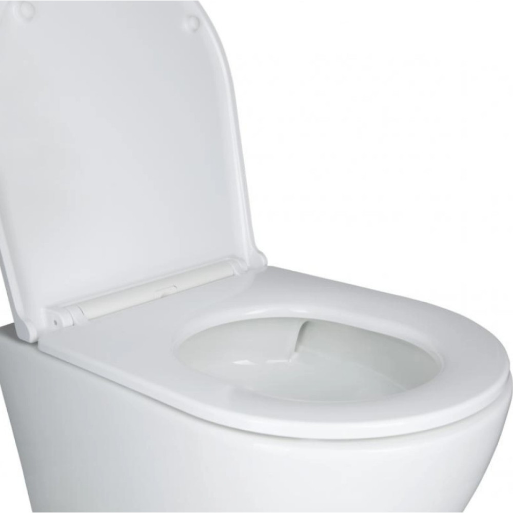 Набор Qtap Nest 4 в 1 подвесной унитаз Robin Ultra Quiet 490x365x325 + комплект установки QT1333046EUQW45142