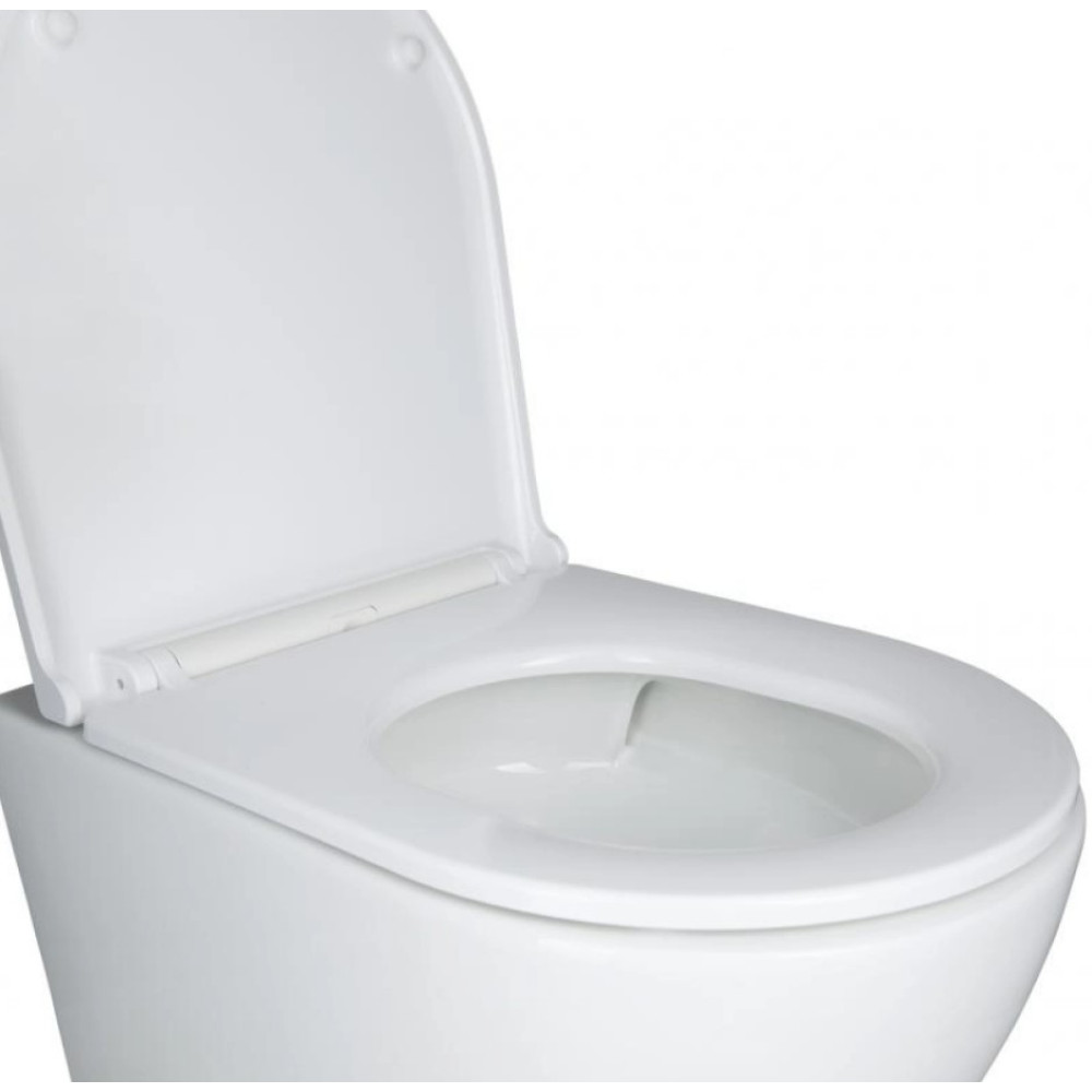 Набор Qtap Nest 4 в 1 подвесной унитаз Robin Ultra Quiet 490x365x325 + комплект установки QT1333046EUQW45146