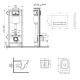 Набор Qtap Nest 4 в 1 подвесной унитаз Swan Ultra Quiet 485x360x320 + комплект установки QT16335179W45153