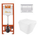 Набор Qtap Nest 4 в 1 подвесной унитаз Tern Ultra Quiet 490x365x325 + комплект установки QT1733052EUQW45156