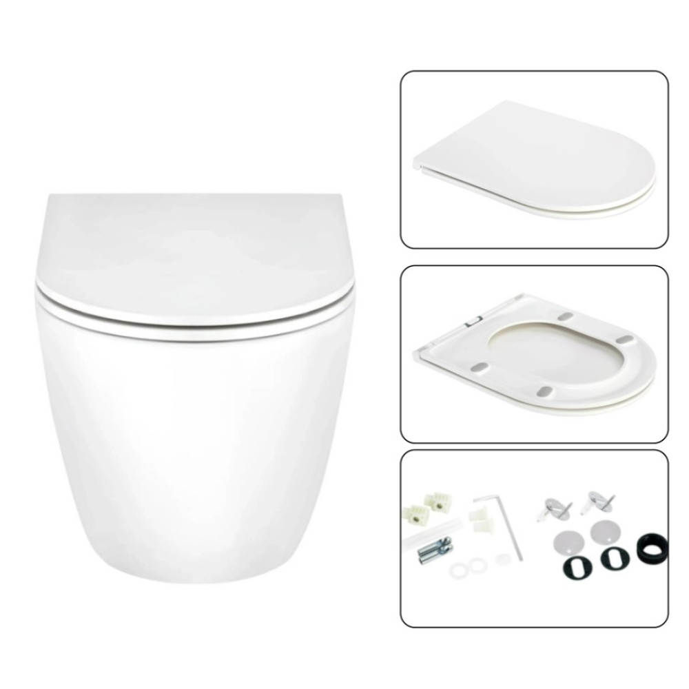 Набір Qtap Nest 4 в 1 підвісний унітаз Scorpio Ultra Quiet 520x365x365 + комплект інсталяції QT1433053EUQW45162