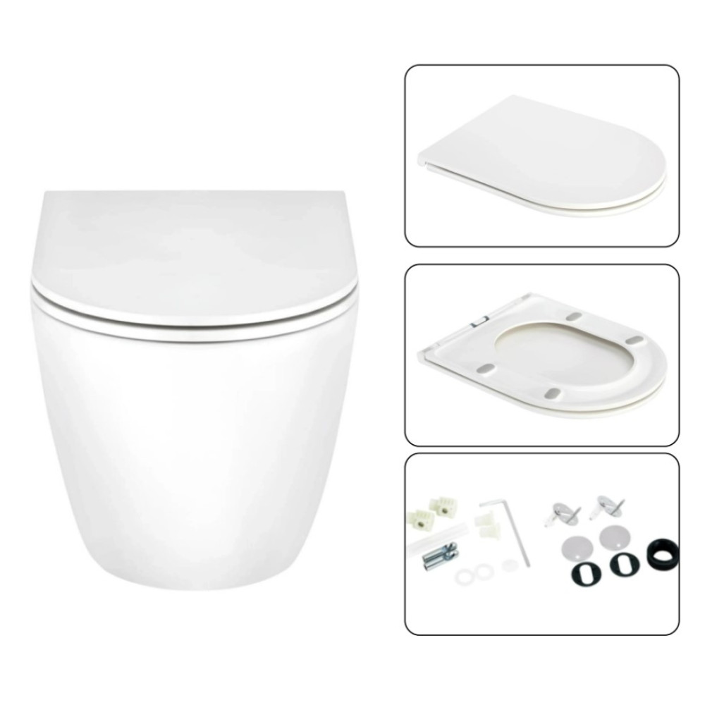 Набір Qtap Nest 4 в 1 підвісний унітаз Scorpio Ultra Quiet 520x365x365 + комплект інсталяції QT1433053EUQW45163