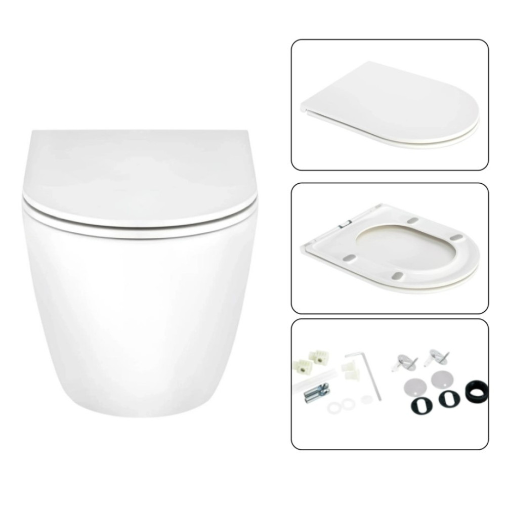 Набір Qtap Nest 4 в 1 підвісний унітаз Scorpio Ultra Quiet 520x365x365 + комплект інсталяції QT1433053EUQW45165