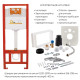 Набір Qtap Nest 4 в 1 підвісний унітаз Scorpio Ultra Quiet 520x365x365 + комплект інсталяції QT1433053EUQW45167