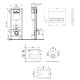Набор Qtap Nest 4 в 1 подвесной унитаз Gemini Ultra Quiet 530х365х373 + комплект инсталляции QT2533076EUQMB46177