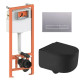 Набор Qtap Nest 4 в 1 подвесной унитаз Taurus Ultra Quiet 490x360x380 + комплект установки QT2433084EUQMB46179
