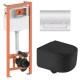 Набор Qtap Nest 4 в 1 подвесной унитаз Taurus Ultra Quiet 490x360x380 + комплект установки QT2433084EUQMB46187