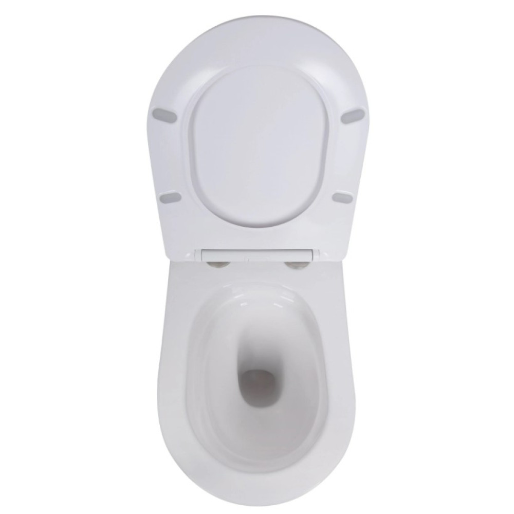 Набор Qtap Nest 4 в 1 подвесной унитаз Robin Ultra Quiet 520x365x365 + комплект установки QT13332381AW47499