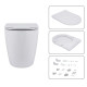 Набор Qtap Nest 4 в 1 подвесной унитаз Robin Ultra Quiet 520x365x365 + комплект установки QT13332381AW47499
