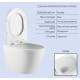 Набор Qtap Nest 4 в 1 подвесной унитаз Robin Ultra Quiet 520x365x365 + комплект инсталляции QT13332381AW47500