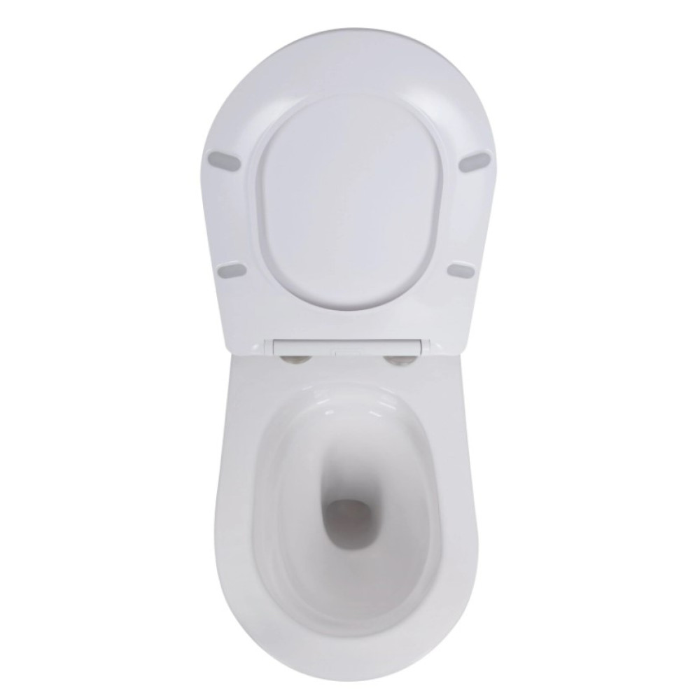 Набор Qtap Nest 4 в 1 подвесной унитаз Robin Ultra Quiet 520x365x365 + комплект установки QT13332381AW47501