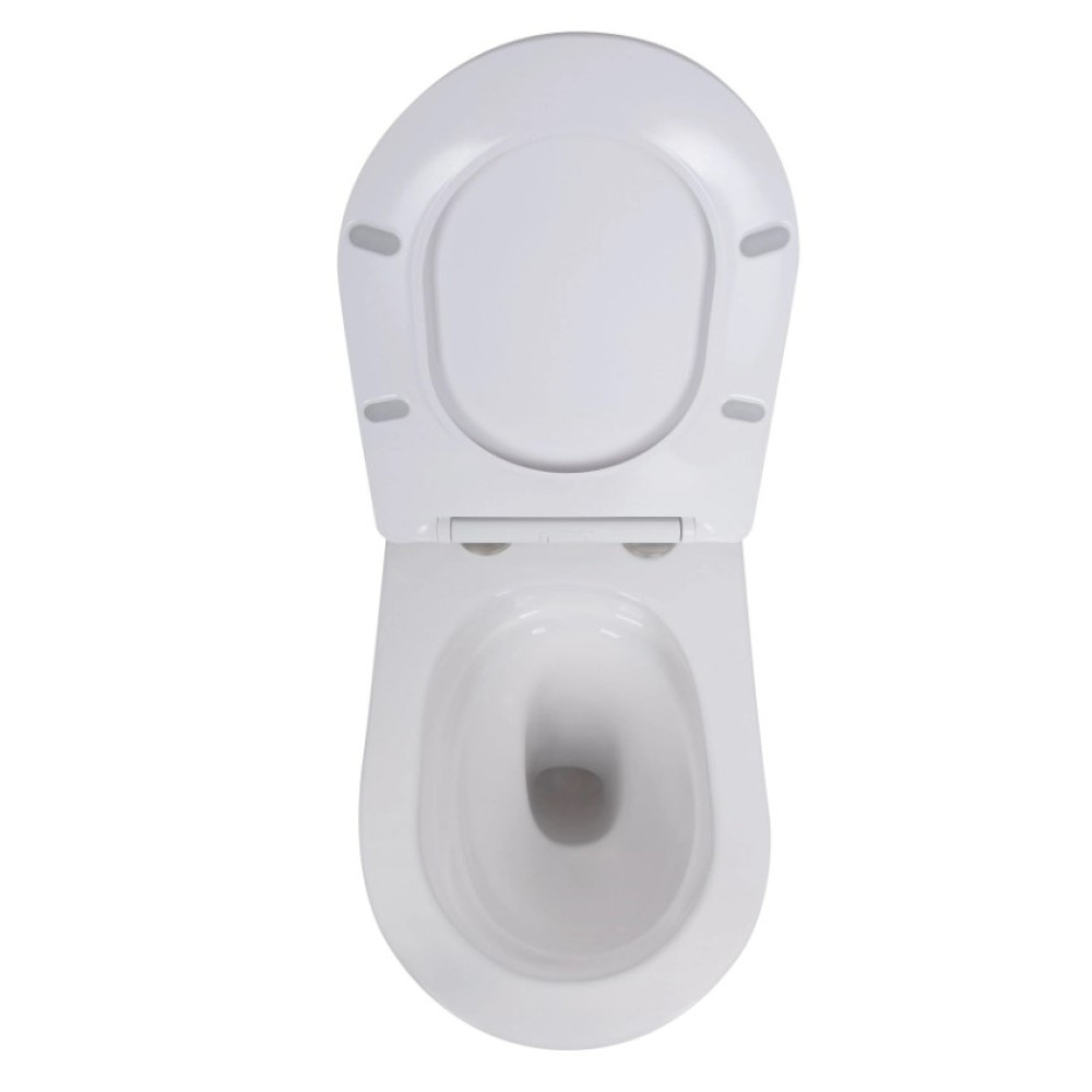 Набор Qtap Nest 4 в 1 подвесной унитаз Robin Ultra Quiet 520x365x365 + комплект инсталляции QT13332381AW47502