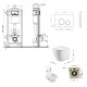 Набор Qtap Nest 4 в 1 подвесной унитаз Robin Ultra Quiet 520x365x365 + комплект инсталляции QT13332381AW47502
