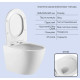 Набор Qtap Nest 4 в 1 подвесной унитаз Robin Ultra Quiet 520x365x365 + комплект установки QT13332381AW47503