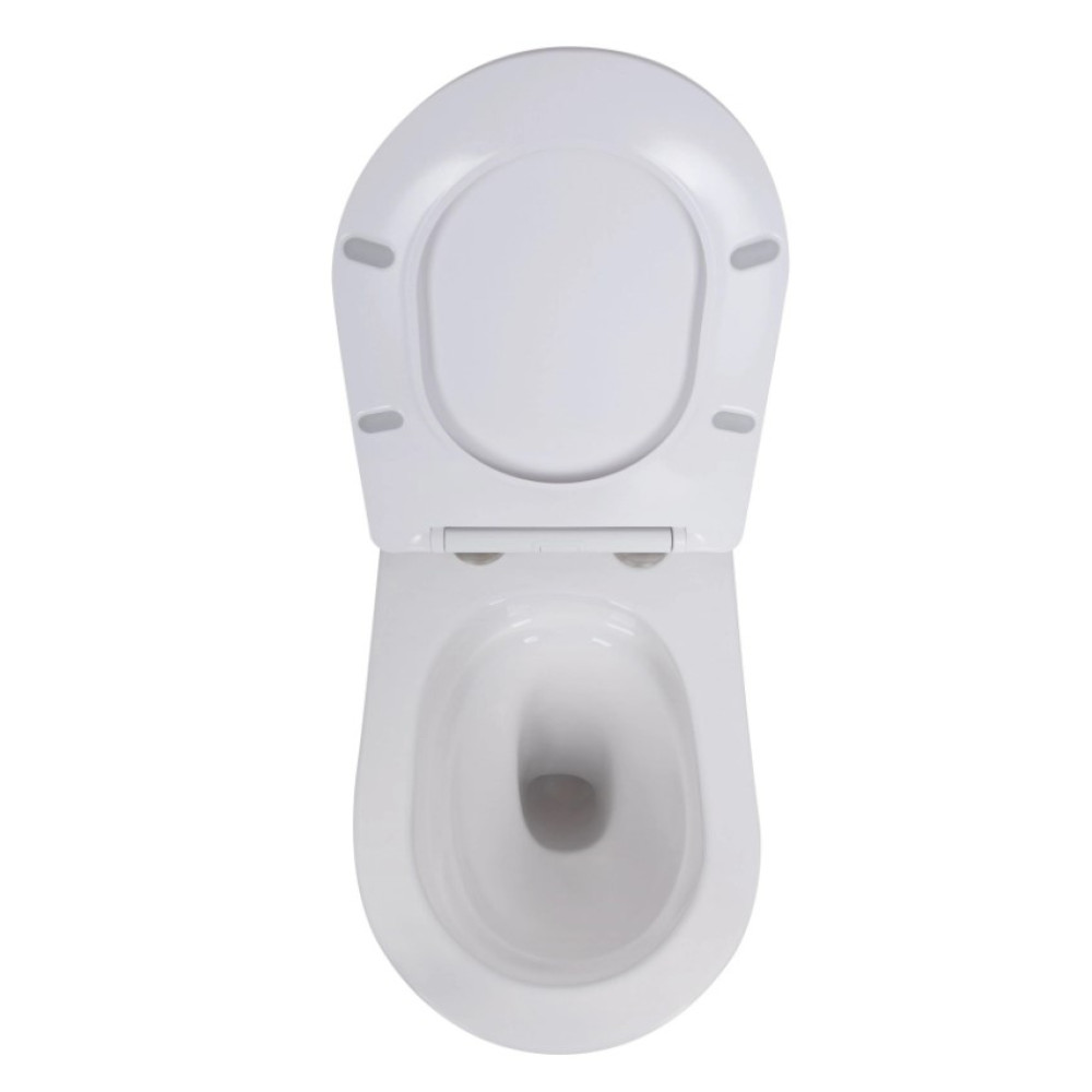 Набір Qtap Nest 4 в 1 підвісний унітаз Robin Ultra Quiet 520x365x365 + комплект інсталяції QT13332381AW47504