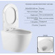 Набор Qtap Nest 4 в 1 подвесной унитаз Robin Ultra Quiet 520x365x365 + комплект установки QT13332381AW47505
