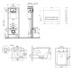 Набор Qtap Nest 4 в 1 подвесной унитаз Tern Ultra Quiet 525x345x360 + комплект установки QT17332303AW47510