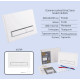 Набор Qtap Nest 4 в 1 подвесной унитаз Tern Ultra Quiet 525x345x360 + комплект установки QT17332303AW47511