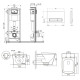 Набор Qtap Nest 4 в 1 подвесной унитаз Tern Ultra Quiet 525x345x360 + комплект установки QT17332303AW47511