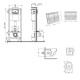 Набор Qtap Nest 4 в 1 подвесной унитаз Swan Ultra Quiet 520x360x320 + комплект установки QT16335180W48188